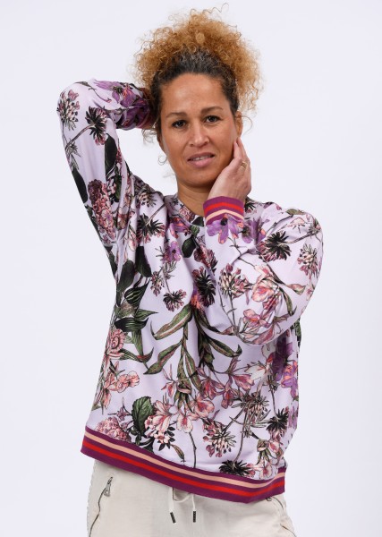 Sweatshirt mit floralem Allover Print